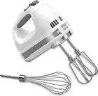 Brand New KitchenAid 7 Speed Mixer KHM7210 Handheld Corded Mixer, White