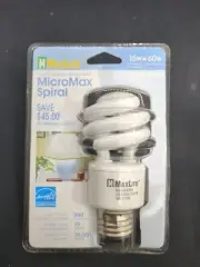 New - MaxLite MicroMax Spiral - 15W/60W - Warm White - CFL - 15 Pack
