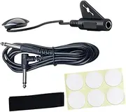 Hellery Piezo Microphone Pickup,with Cable,Stick Patch Design,Piezo Transducer Pickup for Guitars, 3 meter cable