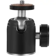 Tripod Ball Head 360° Metal Ballhead Tripod Mount w/ 3/8" to 1/4" Screw Adapter