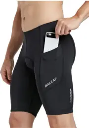 BALEAF Mens Size 2XL Padded Bike Shorts Cycling Tights Pockets UPF 50+