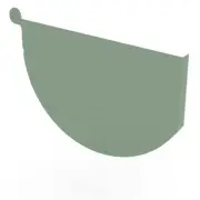 NSW NEW Stratco Smoothline Gutter Stop End Mist Green