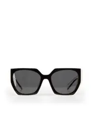 Black & White Monochrome Rectangular Sunglasses