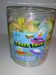 Flying Saucer UFO 300 Pieces Sherbet Fizzy Sour Candy, Lollies Buffet Party