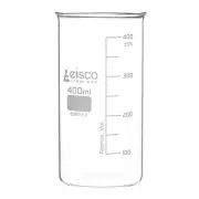 Beaker, 400mL - Tall Form, No Spout - Borosilicate Glass - Eisco Labs