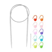 Knitting Needles Size US 2.5 Stainless Steel 16" Circular Needle with Needle