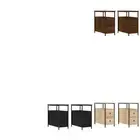 Bedside Tables Nightstand Side Cabinet 2 pcs Black Engineered Wood vidaXL