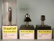Router Bit Laminate Bevel & Flush Trim SET of 3 TruaCuT