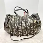 Valentino Garavani Women's Dark Grey Leather Sequin Bag MSRP $3495