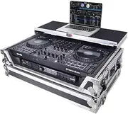ProX XS-DDJFLX10WLT Flight Style Road Case for Pioneer DDJ-FLX10 DJ Controller| Environment-Friendly | Honeycomb Digital Surface | Heavy-Duty Protection Silver Hardware| Black color/Black Finish