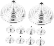 HOODANCOS 10Pcs Mini Flag Stand for Decoration Small Desk Flag Holder with Plated Base for Office Party and Festival Displays Lightweight and Compact Design