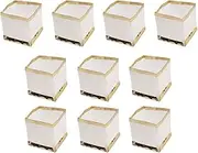 10Pcs Floating Lanterns, 5.9 in Square Chinese Lanterns Water Floating Candle Holder White Paper Lanterns for Outside for Wishing Praying