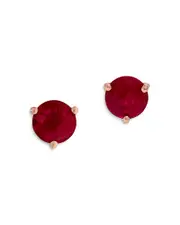 Bloomingdale's Fine Collection Ruby Martini Setting Stud Earrings in 14K Rose Gold