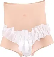 [YEEFAIRY] Silicone Crossdresser Contouring Underwear Realistic Boxer Shorts with Artificial Female Appearance & Function for MTF Transgender Cross Dressing Cosplay Pants