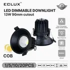13W COB LED Downlight Dimmable 90mm Cutout CCT Angle Adjustment external driver