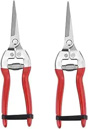 2 Pcs Sturdy Pruning Shear Garden Scissors Gardening Snips Professional Micro-Tip Pruning Tool for Arranging Flowers, Trimming