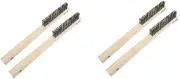 Ciieeo 2sets Pizza Brush Work Wire Brush Cleaning Scraper Scraper for Cleaning Coir Beige 2pcs*2