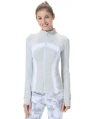 Yvelesa womens activewear define jacket grey