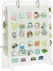 PACMAXI Enamel Pin Display Organizers, Brooch Pin Holder, 6 Pin Display Pages for Store 250+ Pins, Pin Collection Storage Calendar (Not Include Any Accessories) (white)