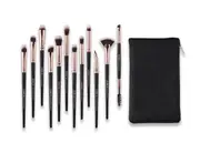 12PCS Cosmetic Brush Tool Sets Professional Cosmetic Brush Sets - BLACK