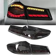 1 Pair Car LED Tail Light Assembly Reversing Lamp Smoked Replacement Compatible With BMW 5 Series G30 G38 520i 530i 525i 528i M5 2018-2020