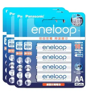 【Panasonic 國際牌】新款彩版 eneloop 低自放鎳氫充電電池BK-3MCCE4B(3號16入)