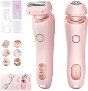 Silkbabe On The Go Lady Shaver, Silkglide Pro Shaver, Portable 2 In1 Shaver, 2024 New Electric Shaver for Women, Waterproof Wet & Dry Electric Shaver (Pink)