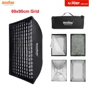 Godox 60x90cm 24"x36" Grid Softbox for Bowens Mount Flash Studio LED Light