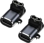 Type C Charger Adapter,2 Pack Type C Charger Adapter Compatible with Garmin Fenix 6/6S/6X Pro, Fenix 5/5S/5X, Forerunner 745/935/945/45/45S/245, Approach S60/X10