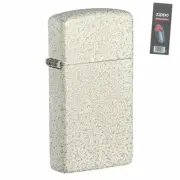 Zippo 49265 Slim Mecury Glass Windproof Pocket Lighter + FLINT PACK