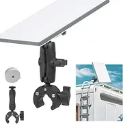 for Starlink Mini Pole Clamp Mount, Universally Adjustable Angle Clamp Clamp Mount for Starlink Mini Bracket for RV/Pole/Yacht/Camper