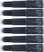 Cross 8921 Fountain Pen Cartridge Ink Refills Black Colour Ink 6 Pack Genuine