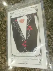 *Silk ribbon embroidery Vest patterns "MISTLETOE"The Granny May Company