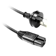 Dynamix C-POWERC15-2 3 Pin to IEC C15 Power Cord - 2m Notched - Rubber Flex - 1.0mm Copper Core [C-POWERC15-2]