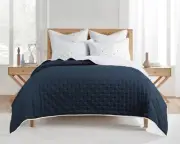 Jenny Mclean Swiss Blue Dots Coverlet Set