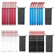 12 Pcs Canopy Stakes Aluminium Alloy Tent Peg Outdoor Camping Stakes Peg