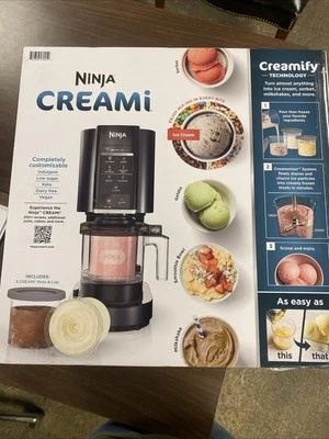 Ninja Creami CN305A 7-in-1 Ice Cream Maker Sorbet Gelato - Black, BRAND NEW