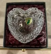 New WATERFORD Crystal Heart Shaped Lidded Trinket Box!!!
