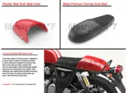 Royal Enfield GT & INT & Interceptor 650 Premium Touring Dual Seat With Cowl Red