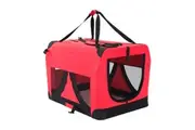 Paw Mate Red Portable Soft Dog Cage Crate Carrier XL