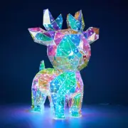 15 in Prismatic Iridescent Reindeer Light Decorations, Prismatic Christmas Decor