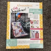 Kimberbell Hello Sunshine Machine Embroidery Quilt Pattern Book & CD KD802 New
