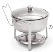 Gibson Home 6 Piece Langston 4.5 Quart Stainless Steel Chafing Dish Set 109542*