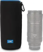 JJC Drawstring Neoprene Camera Lens Pouch Case, Protective Lens Bag for DLSR Mirrorless Lenses Up to 3.9 x 11.0 (D X H) for Canon EF 70-200mm EF 100-400mm EF 70-300mm AF-S 70-200mm and More