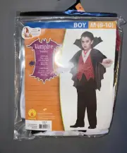 VAMPIRE Dracula Boys CHILD Size Medium 8-10 Halloween Costume Rubies ~ NEW