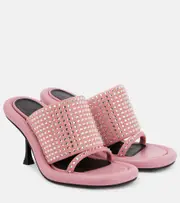 [JW Anderson] JW Anderson Bumper-Tube embellished mules AU 7 pink