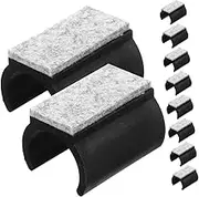 CRILSTYLEO 10pcs U Shaped Felt Chair Leg Pads Slip Floor Protectors for Hardwood Durable Noise Reduction Furniture Glides Floors from Scratches