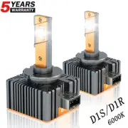 2PCS D1C/D1R/D1S 6000K White LED Headlight Replacement HID Xenon Light Bulbs