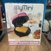 My Mini Heart Pink 5" Non Stick Waffle Maker