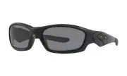 Oakley SI Straight Jacket POLARIZED Sunglasses 11-014 Matte Black W/ Grey Lens